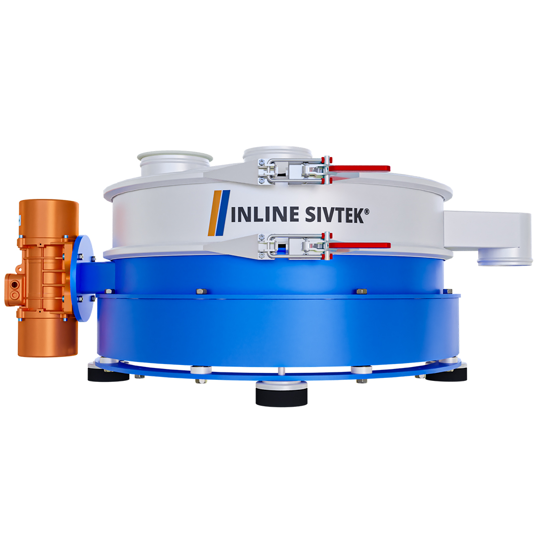 INLINE GYRATORY SCREEN SEPARATOR WITH SINGLE MOUNTED MOTOR.