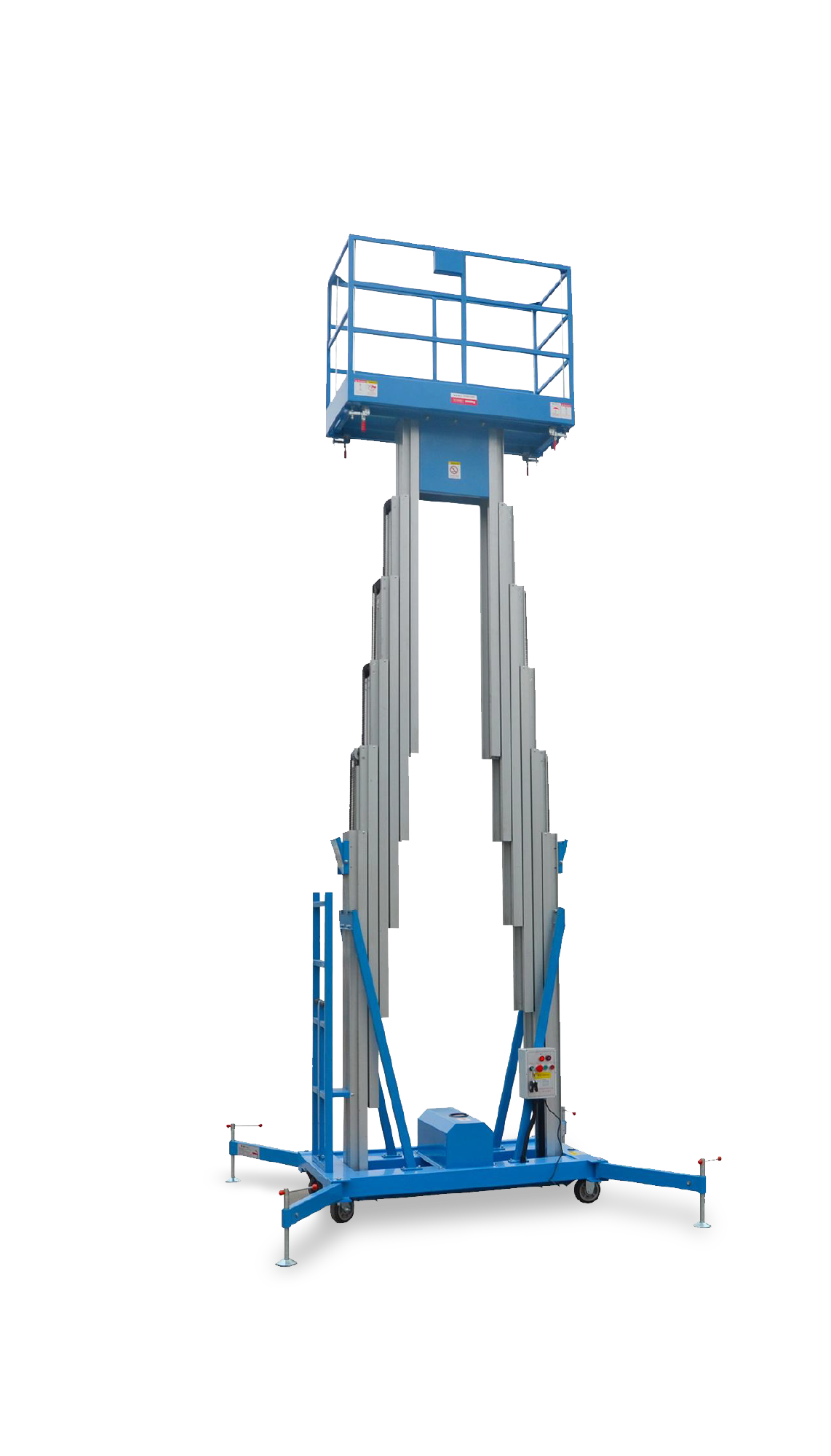 DOUBLE MAST ALUMINIUM AERIAL LIFT PLATORM   